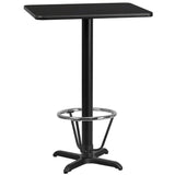 EE1132 Contemporary Commercial Grade Restaurant Dining Table and Bases - Bar Height [Single Unit]