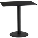 EE1140 Contemporary Commercial Grade Restaurant Dining Table and Bases - Bar Height [Single Unit]