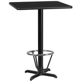 EE1146 Contemporary Commercial Grade Restaurant Dining Table and Bases - Bar Height [Single Unit]