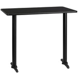 EE1159 Contemporary Commercial Grade Restaurant Dining Table and Bases - Bar Height [Single Unit]