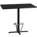 EE1162 Contemporary Commercial Grade Restaurant Dining Table and Bases - Bar Height [Single Unit]