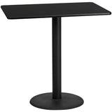 EE1164 Contemporary Commercial Grade Restaurant Dining Table and Bases - Bar Height [Single Unit]