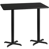 EE1167 Contemporary Commercial Grade Restaurant Dining Table and Bases - Bar Height [Single Unit]