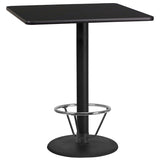 EE1176 Contemporary Commercial Grade Restaurant Dining Table and Bases - Bar Height [Single Unit]