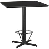 EE1181 Contemporary Commercial Grade Restaurant Dining Table and Bases - Bar Height [Single Unit]