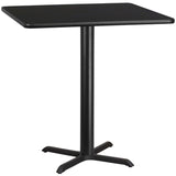 EE1180 Contemporary Commercial Grade Restaurant Dining Table and Bases - Bar Height [Single Unit]
