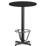 EE1254 Contemporary Commercial Grade Restaurant Dining Table and Bases - Bar Height [Single Unit]