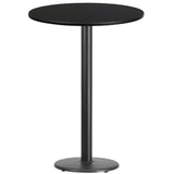 English Elm EE1262 Contemporary Commercial Grade Restaurant Dining Table and Bases - Bar Height Black EEV-11528