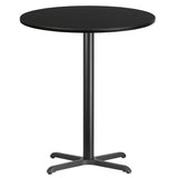 EE1265 Contemporary Commercial Grade Restaurant Dining Table and Bases - Bar Height [Single Unit]