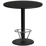 EE1275 Contemporary Commercial Grade Restaurant Dining Table and Bases - Bar Height [Single Unit]