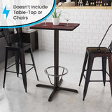 English Elm EE1288 Classic Commercial Grade Restaurant Bar Table Base Black EEV-11596