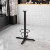 English Elm EE1288 Classic Commercial Grade Restaurant Bar Table Base Black EEV-11596