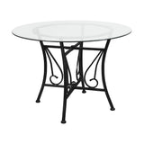 EE2931 Contemporary Glass Dining Table