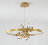 Bethel Gold LED Chandelier in Stainless Steel & Aluminum