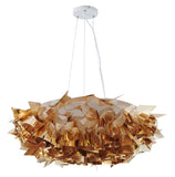 Bethel Shiny Gold Chandelier in Iron & Acrylic