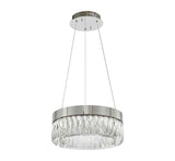 Bethel Chrome LED Chandelier in Stainless Steel & Crystal