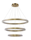 Bethel Sand Gold LED Chandelier in Metal & Acrylic