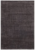 Chandra Rugs Yasmine 100% Viscose Handwoven Contemporary Solid Viscose Rug Dark Grey 9' x 13'