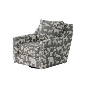 Fusion 67-02G-C Transitional Swivel Glider Chair 67-02G-C Doggie Graphite