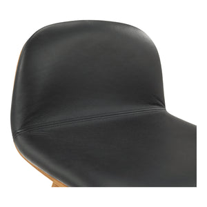 Moe's Home Napoli Leather Counter Stool Black YC-1020-02