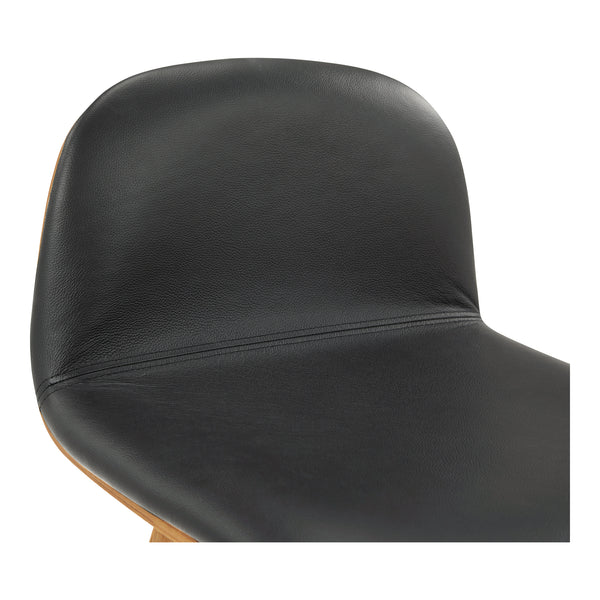 Moe's Home Napoli Leather Counter Stool Black YC-1020-02