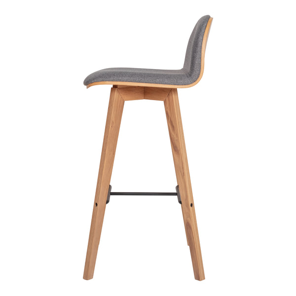 Moe's Home Napoli Barstool Grey