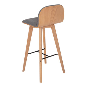 Moe's Home Napoli Barstool Grey