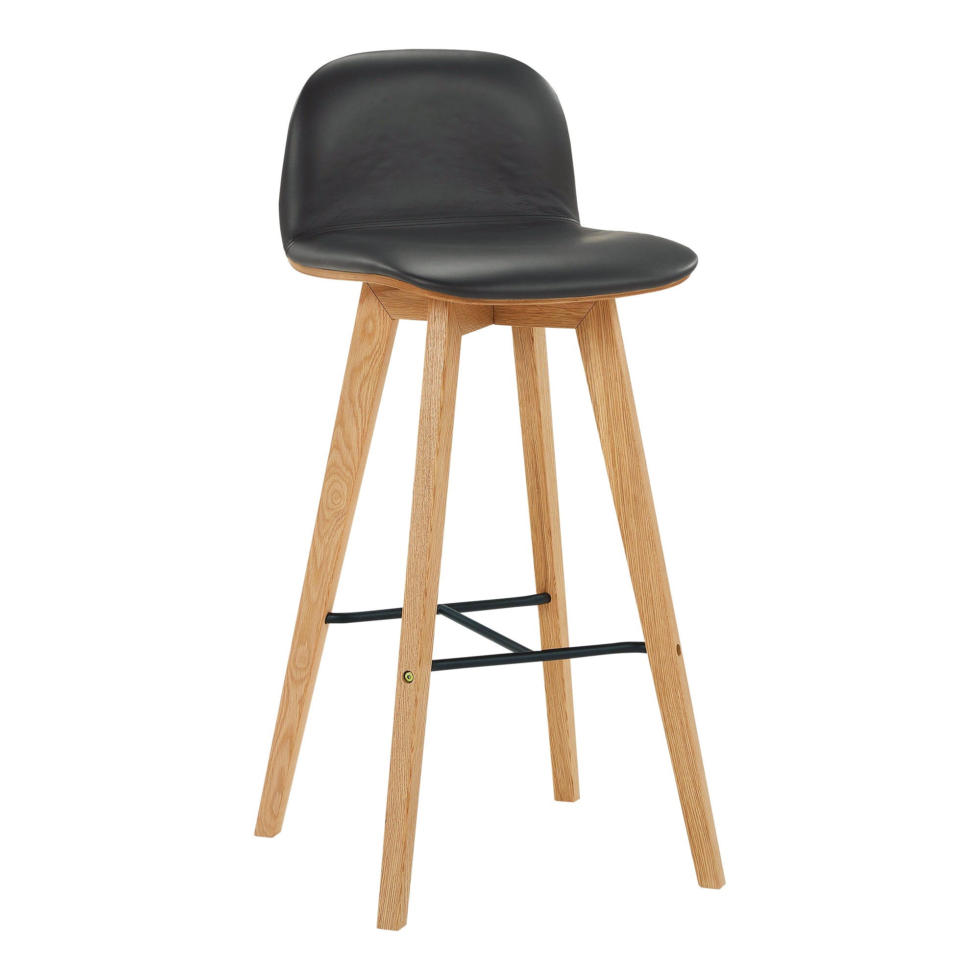 Napoli Leather Stool - Thumbnail 2