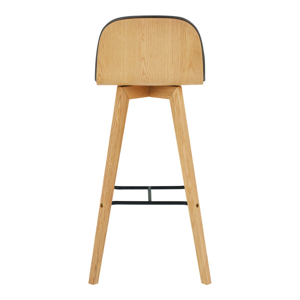 Moe's Home Napoli Leather Barstool Black YC-1022-02