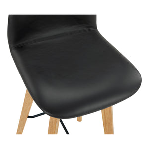 Moe's Home Napoli Leather Barstool Black YC-1022-02