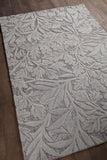 Chandra Rugs Yelena 100% Wool Hand-Tufted Contemporary Rug Grey/Ivory 9' x 13'