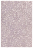 Chandra Rugs Yelena 100% Wool Hand-Tufted Contemporary Rug Purple/White 9' x 13'