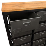 Yosemite Home Decor Metal & Mango Wood Cabinet YFUR-SBA3093-YHD