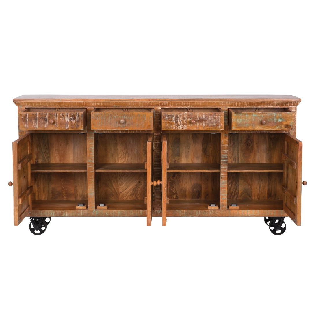 Yosemite Home Decor Seat Mobile Storage Console - Thumbnail 4