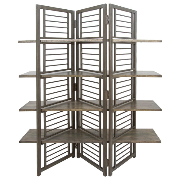 Yosemite Home Decor Folding Floor Screen W/Shelves YFUR-VA1578-YHD