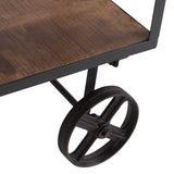 Yosemite Home Decor Mango Wood Cart YFUR-VAIF325-YHD