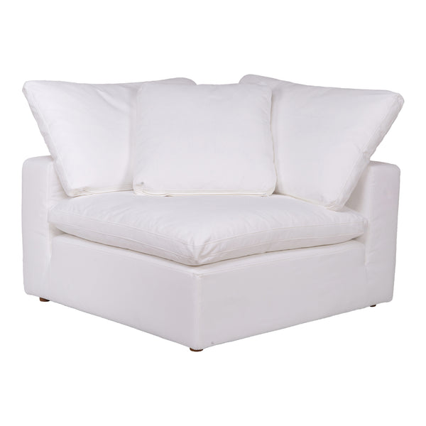 Moe's Home Clay Corner Chair Livesmart Fabric Cream