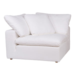 Moe's Home Clay Corner Chair Livesmart Fabric Cream