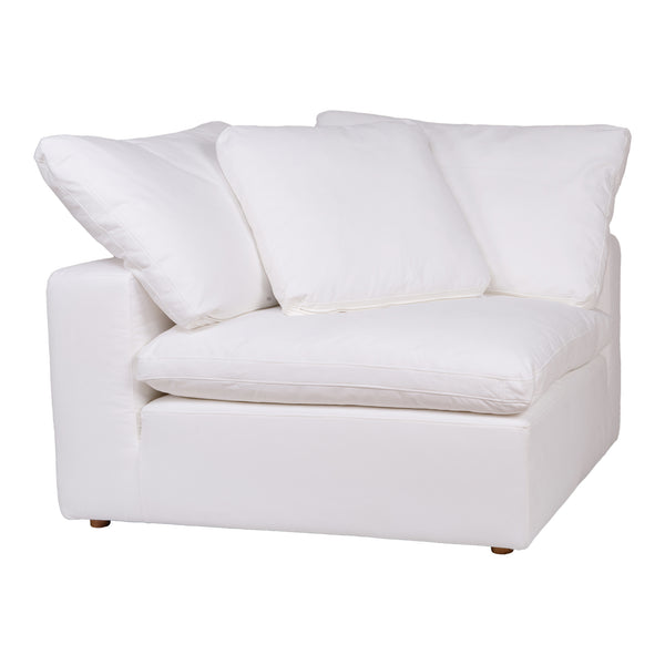 Moe's Home Clay Corner Chair Livesmart Fabric Cream