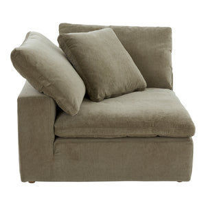 Moe's Home Clay Corner Chair Performance Fabric Desert Sage YJ-1000-16