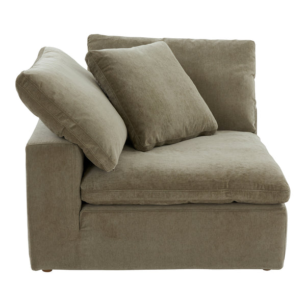 Moe's Home Clay Corner Chair Performance Fabric Desert Sage YJ-1000-16