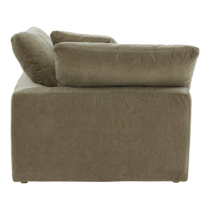 Moe's Home Clay Corner Chair Performance Fabric Desert Sage YJ-1000-16
