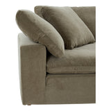 Moe's Home Clay Corner Chair Performance Fabric Desert Sage YJ-1000-16