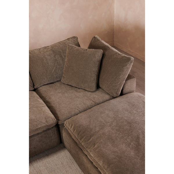 Moe's Home Clay Corner Chair Performance Fabric Desert Sage YJ-1000-16