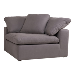 Moe's Home Clay Corner Chair Livesmart Fabric Light Grey