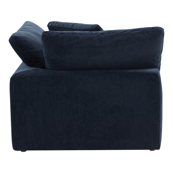 Moe's Home Clay Corner Chair Performance Fabric Nocturnal Sky YJ-1000-46