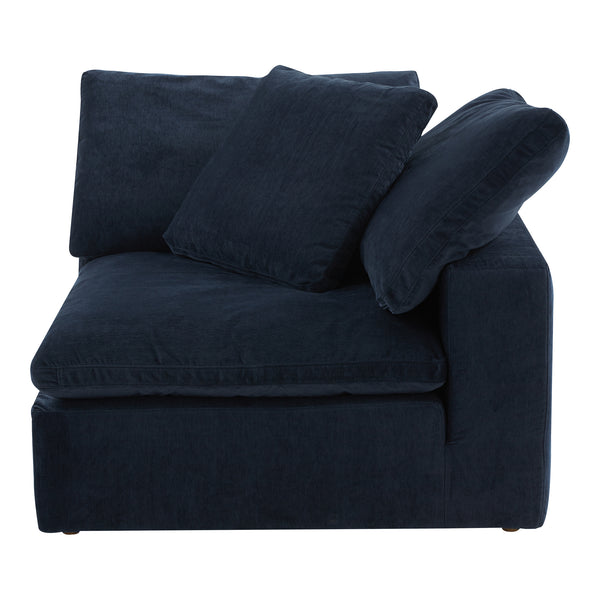 Moe's Home Clay Corner Chair Performance Fabric Nocturnal Sky YJ-1000-46