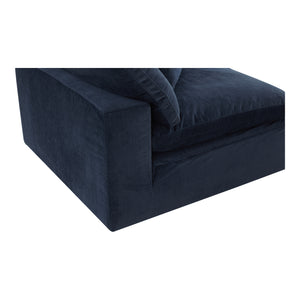 Moe's Home Clay Corner Chair Performance Fabric Nocturnal Sky YJ-1000-46