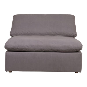 Moe's Home Clay Slipper Chair Livesmart Fabric Light Grey