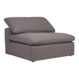 Moe's Home Clay Slipper Chair Livesmart Fabric Light Grey